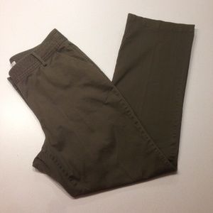 Dark Green Khaki Type Slacks w/ Stretch